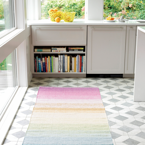 Watercolor Horizon Multi Machine  Washable Rugs main image 1