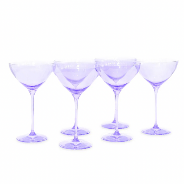 Estelle Lavender Martini Glasses Waiting On Martha