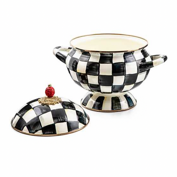 MacKenzie Childs Courtly Check Enamel Tureen – Waiting On Martha