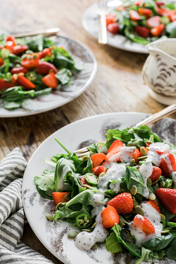 An Anything But Boring Summer Strawberry Salad