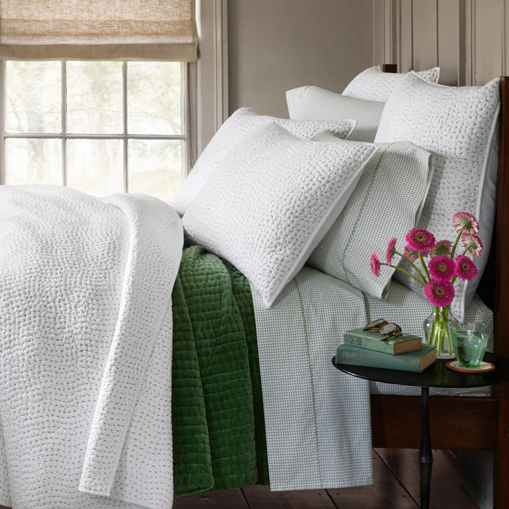 John Robshaw Cinde Sage Organic Sheet Set