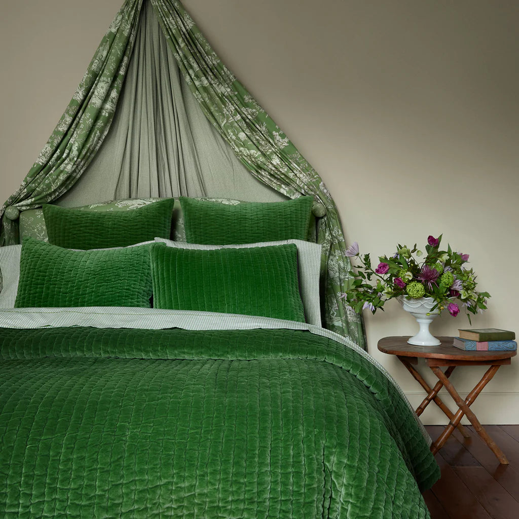 John Robshaw Velvet Moss Quilt