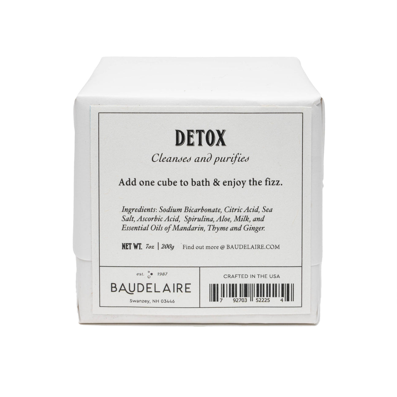 Detox Effervescent  Bath Cube