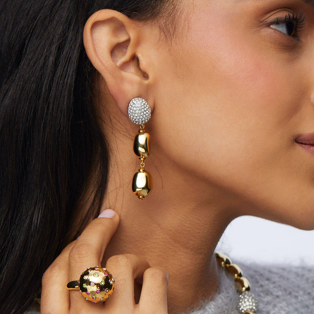 Lele Sadoughi Pebble Earrings