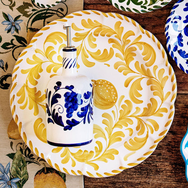 VIETRI Arezzo Yellow Round Platter