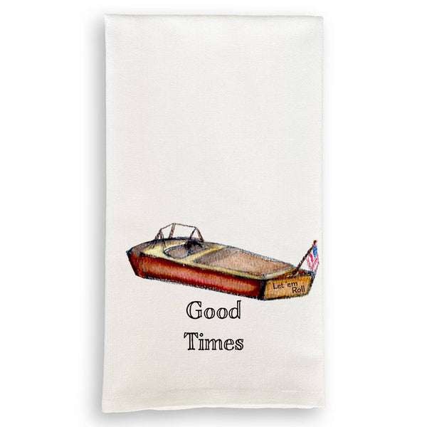 Classic Boat Tea Towel