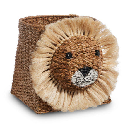 Lion Wicker Basket