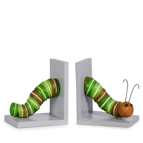 Caterpillar Bookends, Set of 2