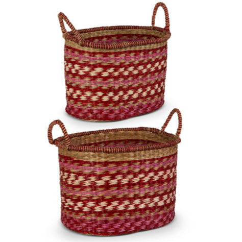 Red Woven Baskets