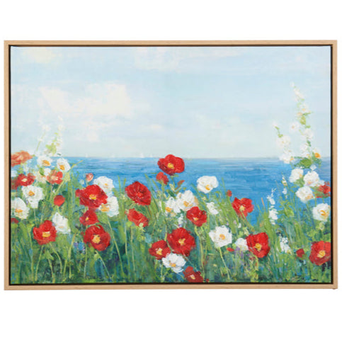 Through The Flowers Framed Art