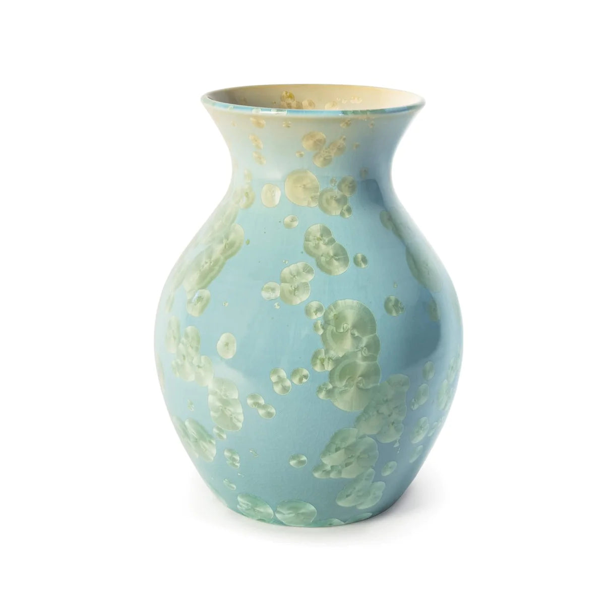 Simon Pearce Crystalline Jade Medium Curio Vase