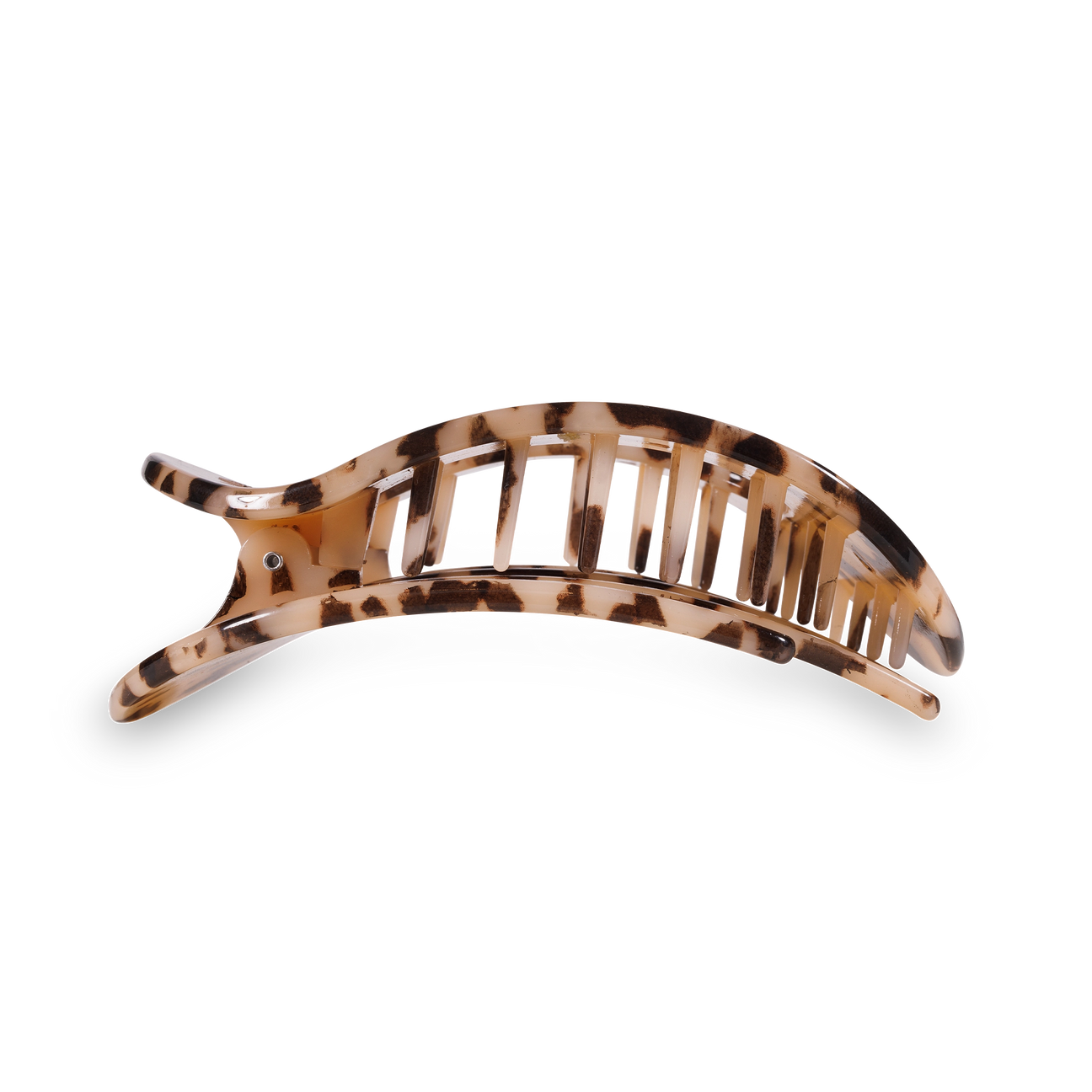 Teleties Blonde Tortoise Flat Round Clip