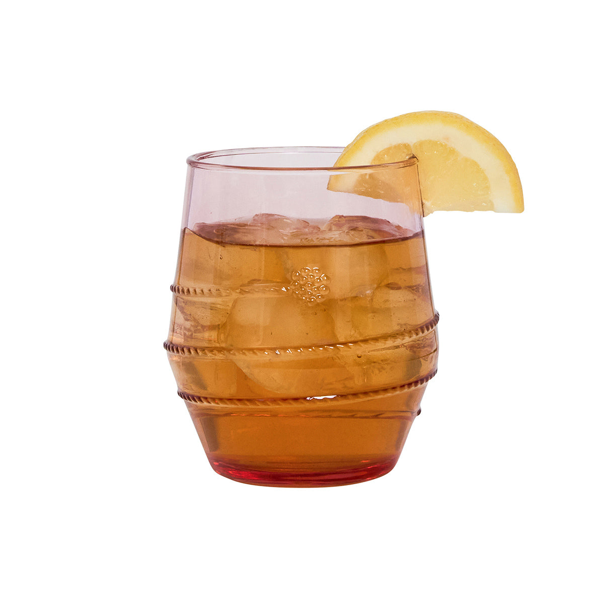 Juliska Amalia Acrylic Stemless Glass - Coral