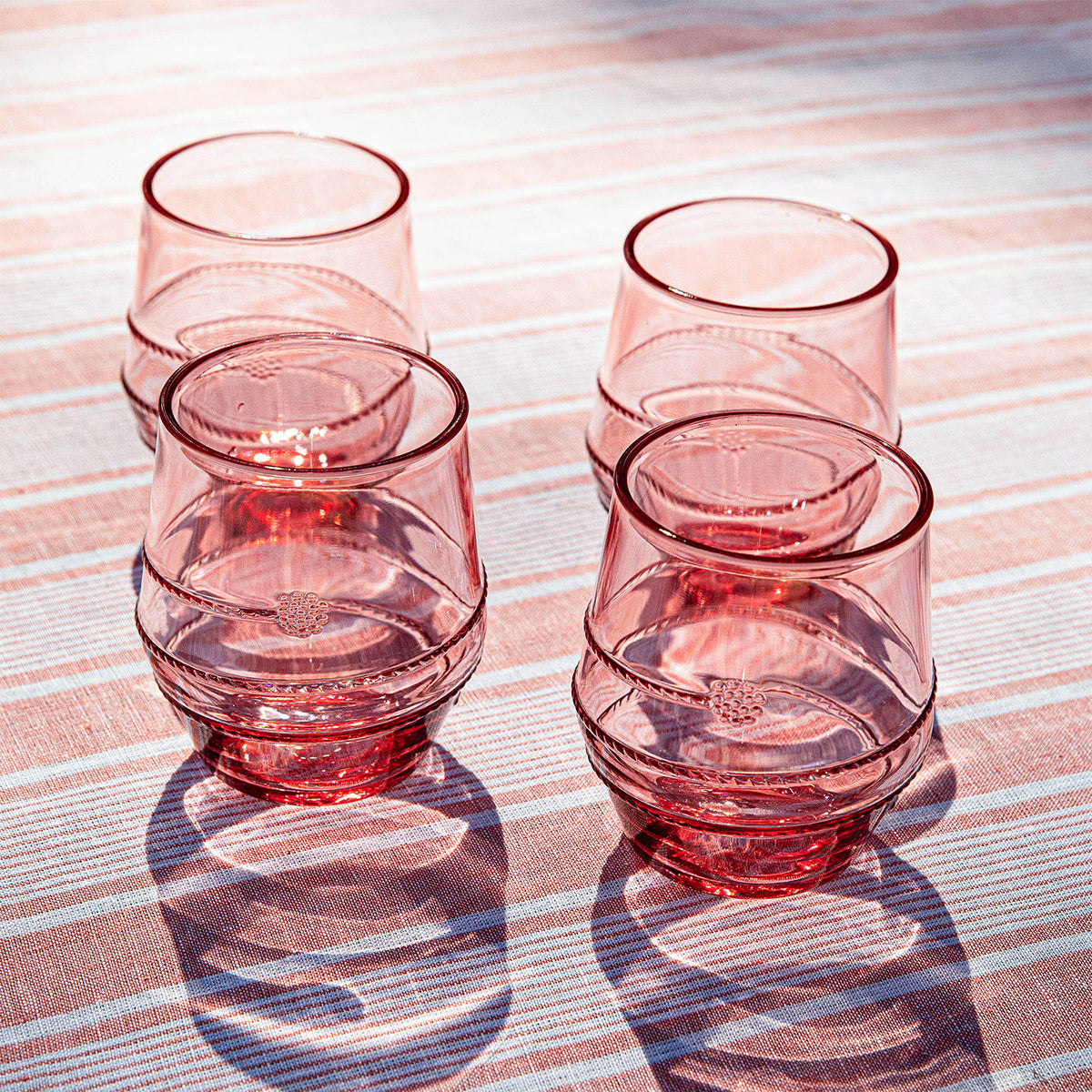 Juliska Amalia Acrylic Stemless Glass - Coral