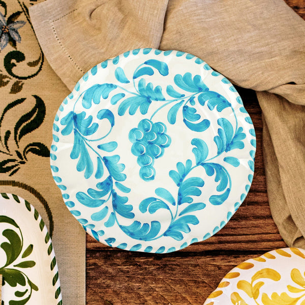 VIETRI Arezzo Aqua Salad Plate