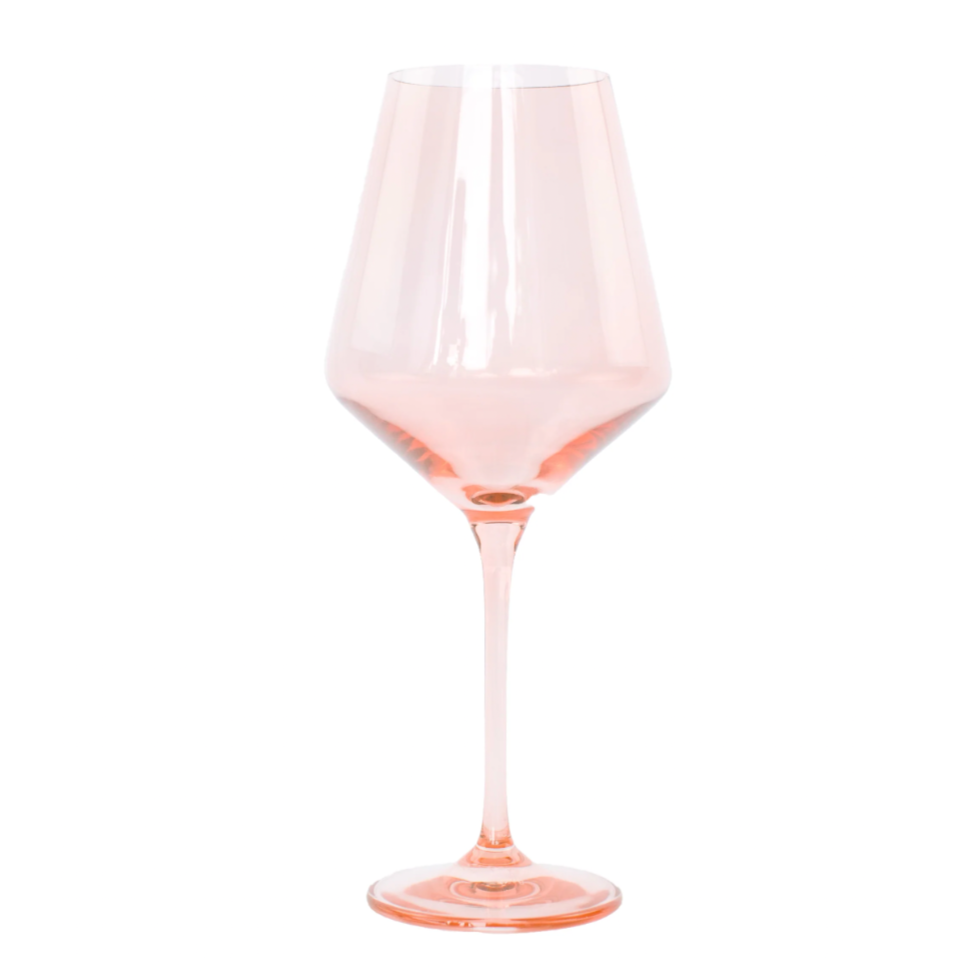 Estelle Blush Pink Wine Glasses