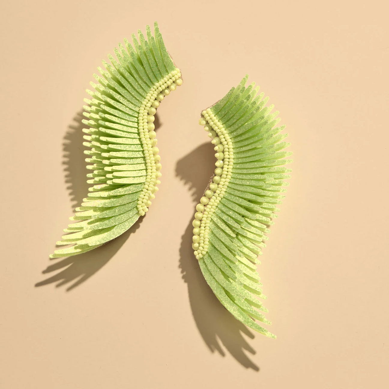 Mignonne Gavigan Madeline Earrings, Lime Yellow