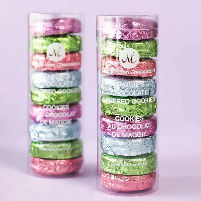 Chocolate Covered Spring Foil Cookies