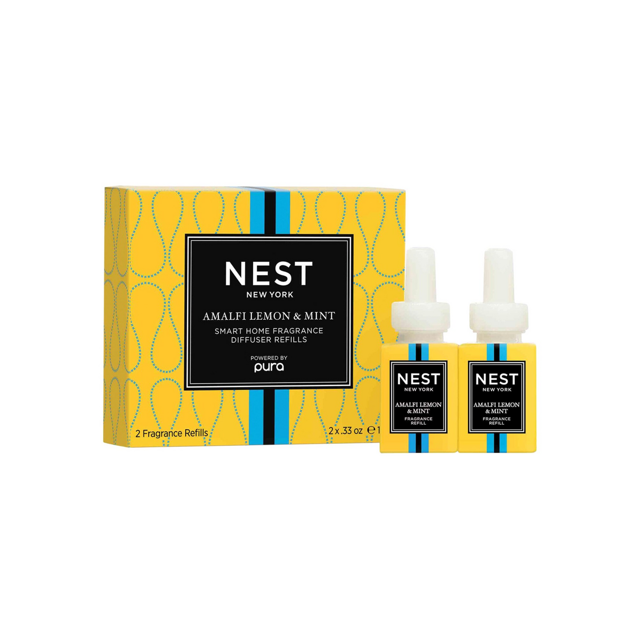 Nest Amalfi Lemon & Mint Refill Duo for Pura Smart Home Fragrance Diffuser