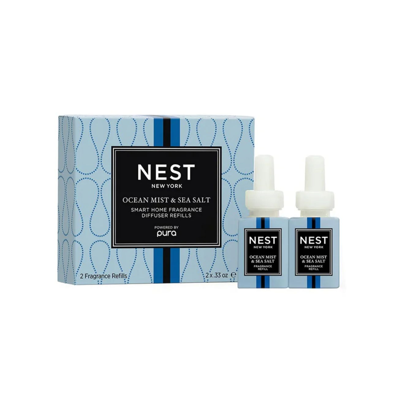 Nest Ocean Mist & Sea Salt Refill Duo for Pura Smart Home Fragrance Diffuser