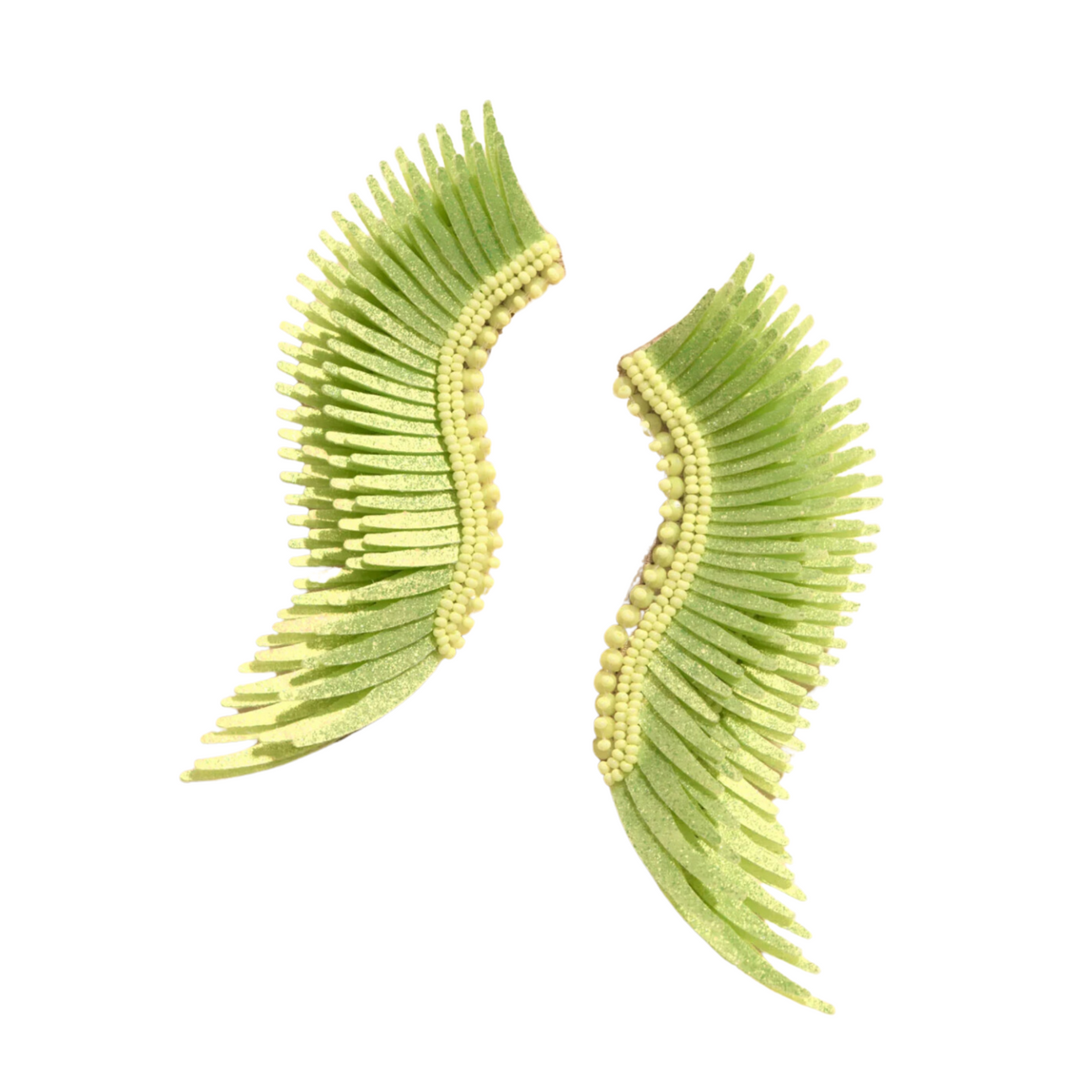 Mignonne Gavigan Madeline Earrings, Lime Yellow