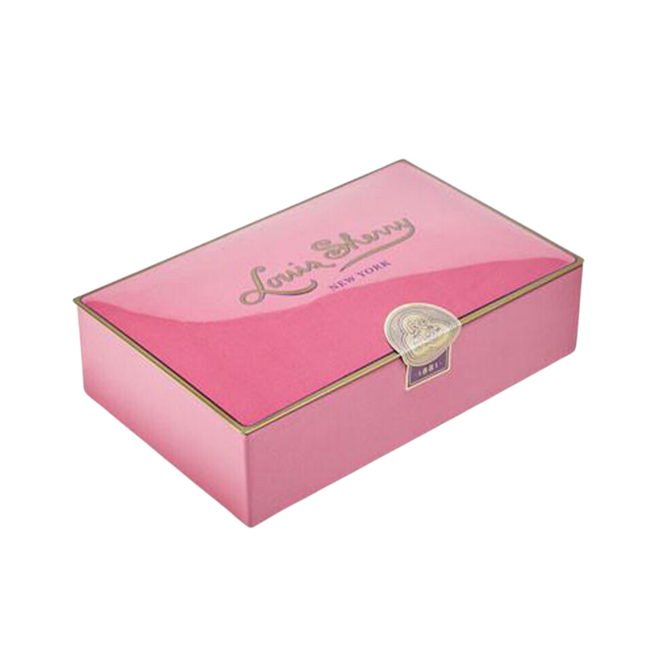 Louis Sherry Chocolate Tin, 12 Piece, Draper Pink