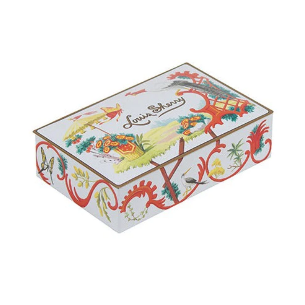 Louis Sherry Chocolate Tin, 12 Piece, Jardin Chinois