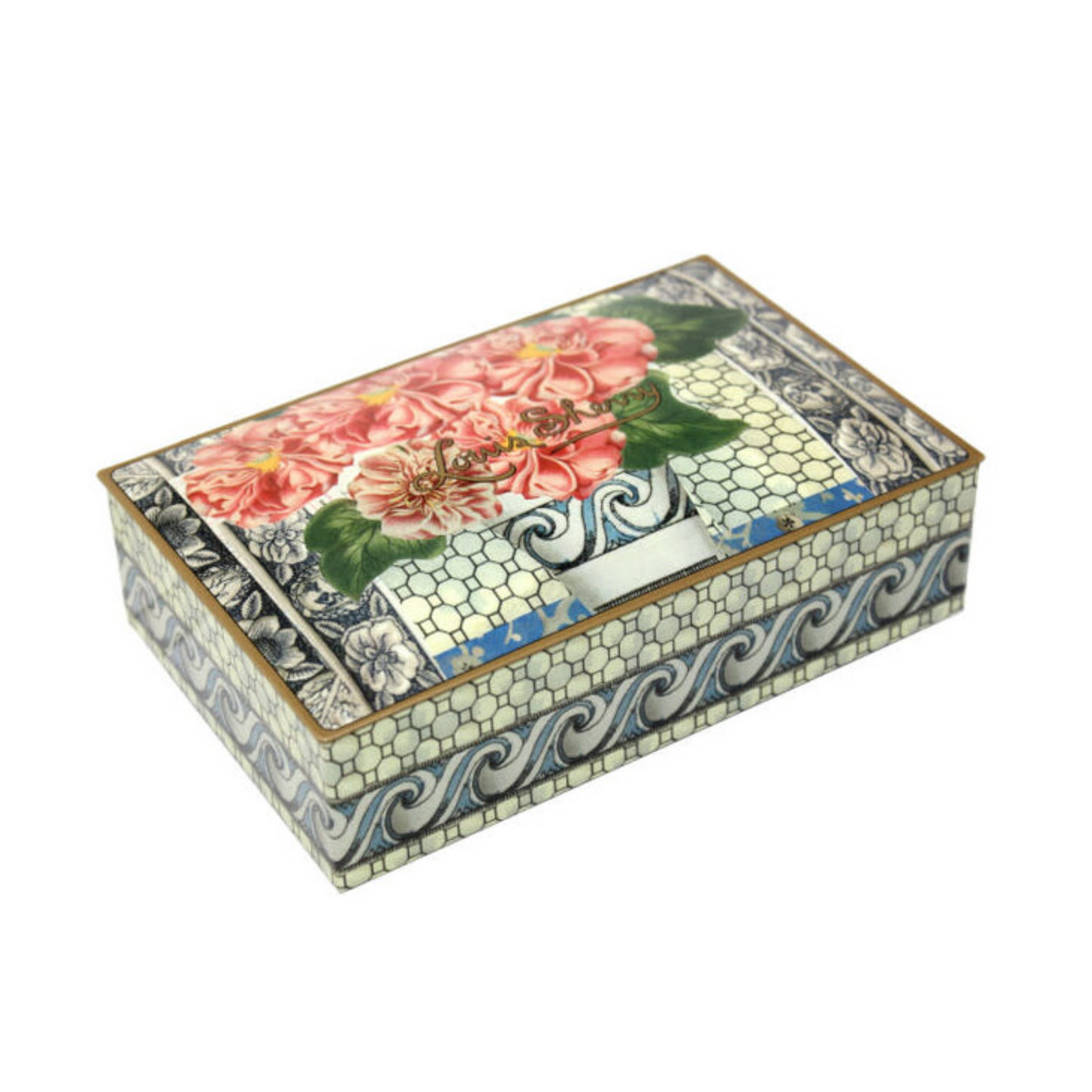 Louis Sherry Chocolate Tin, 12 Piece, Pink Flower