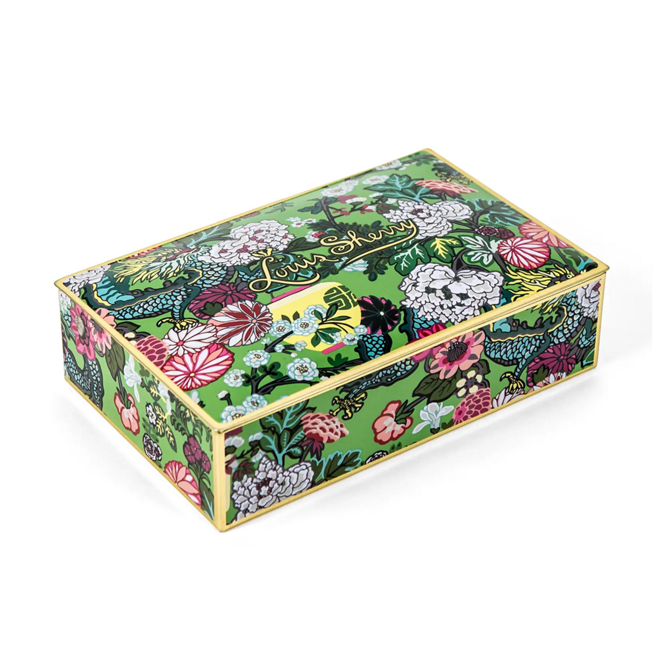 Louis Sherry Chocolate Tin, 12 Piece, Dragon Jade