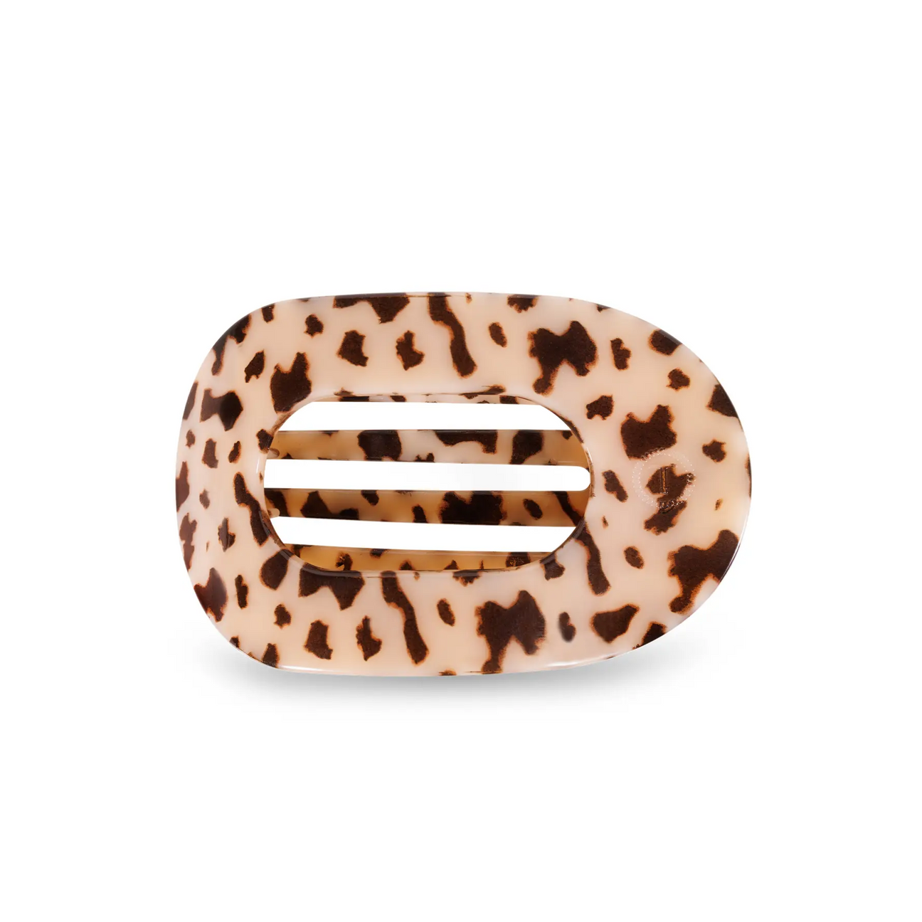 Teleties Blonde Tortoise Flat Round Clip