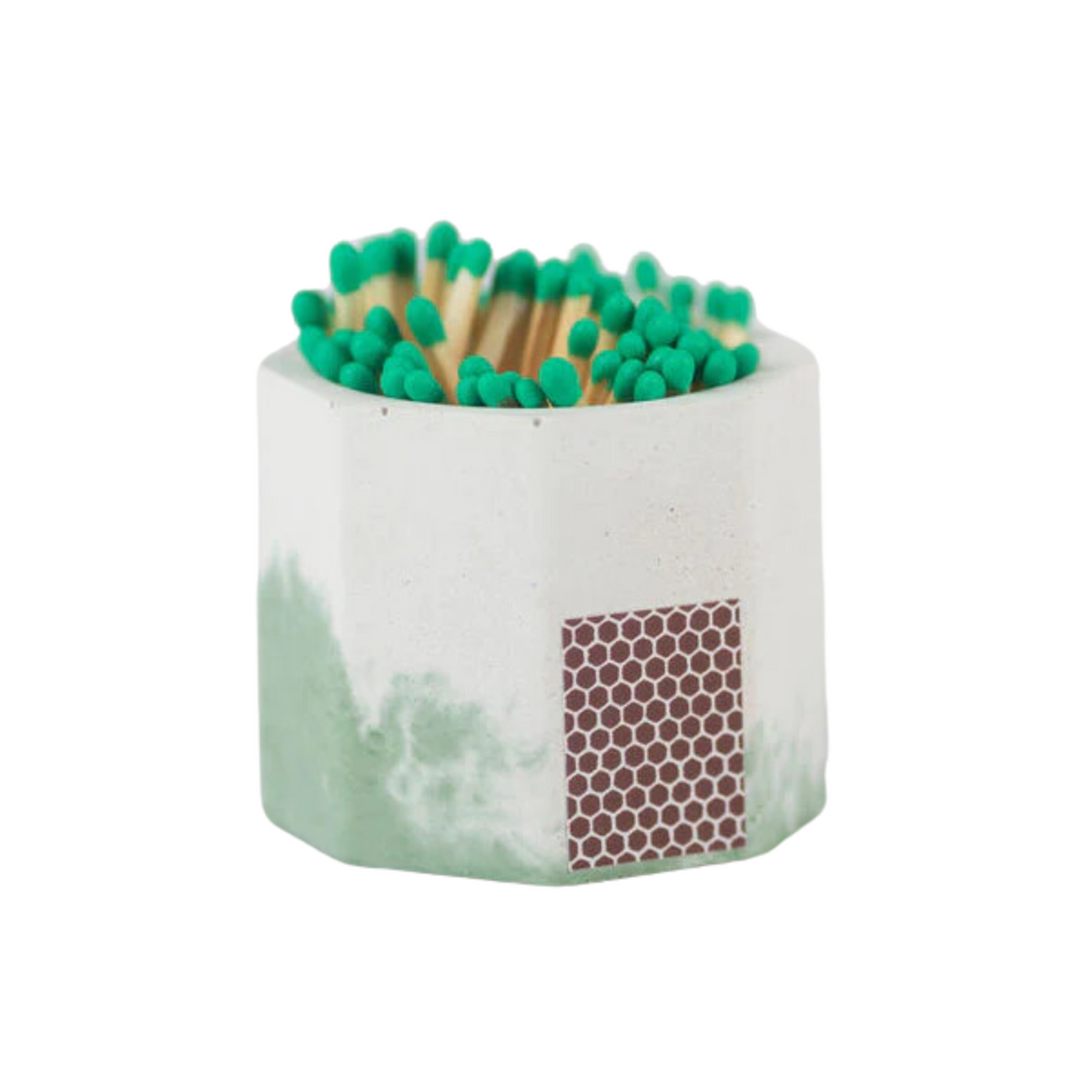 Matcha & White Match Holder With Green Matches