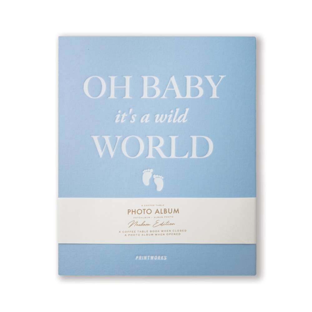 It's A Wild World Baby Photo Album, Blue