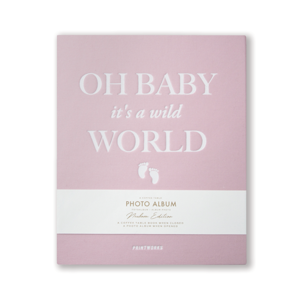 It's A Wild World Baby Photo Album, Pink