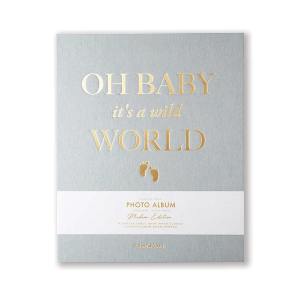 It's A Wild World Baby Photo Album, Sage