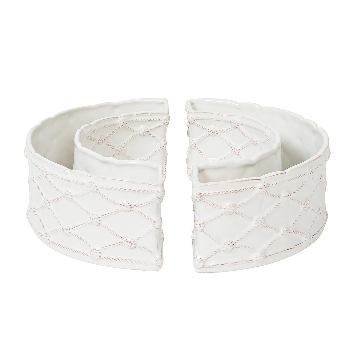 Juliska Berry & Thread Petite Parterre Garden Half Circle Vase - Set of 2