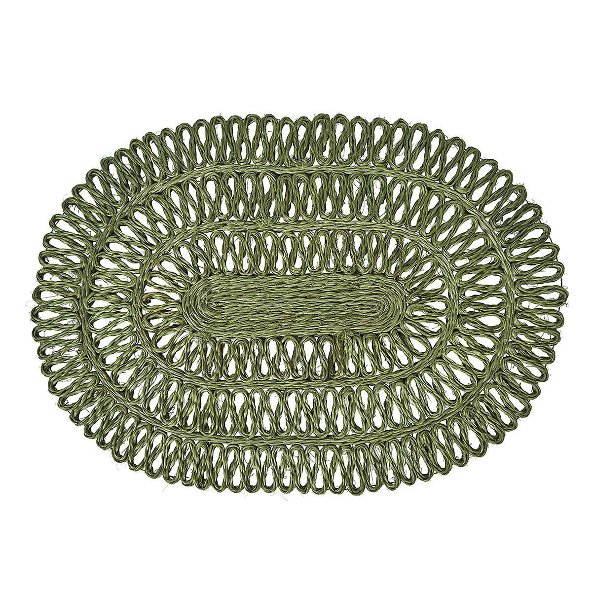 Juliska Straw Loop Oval Placemat - Seagrass