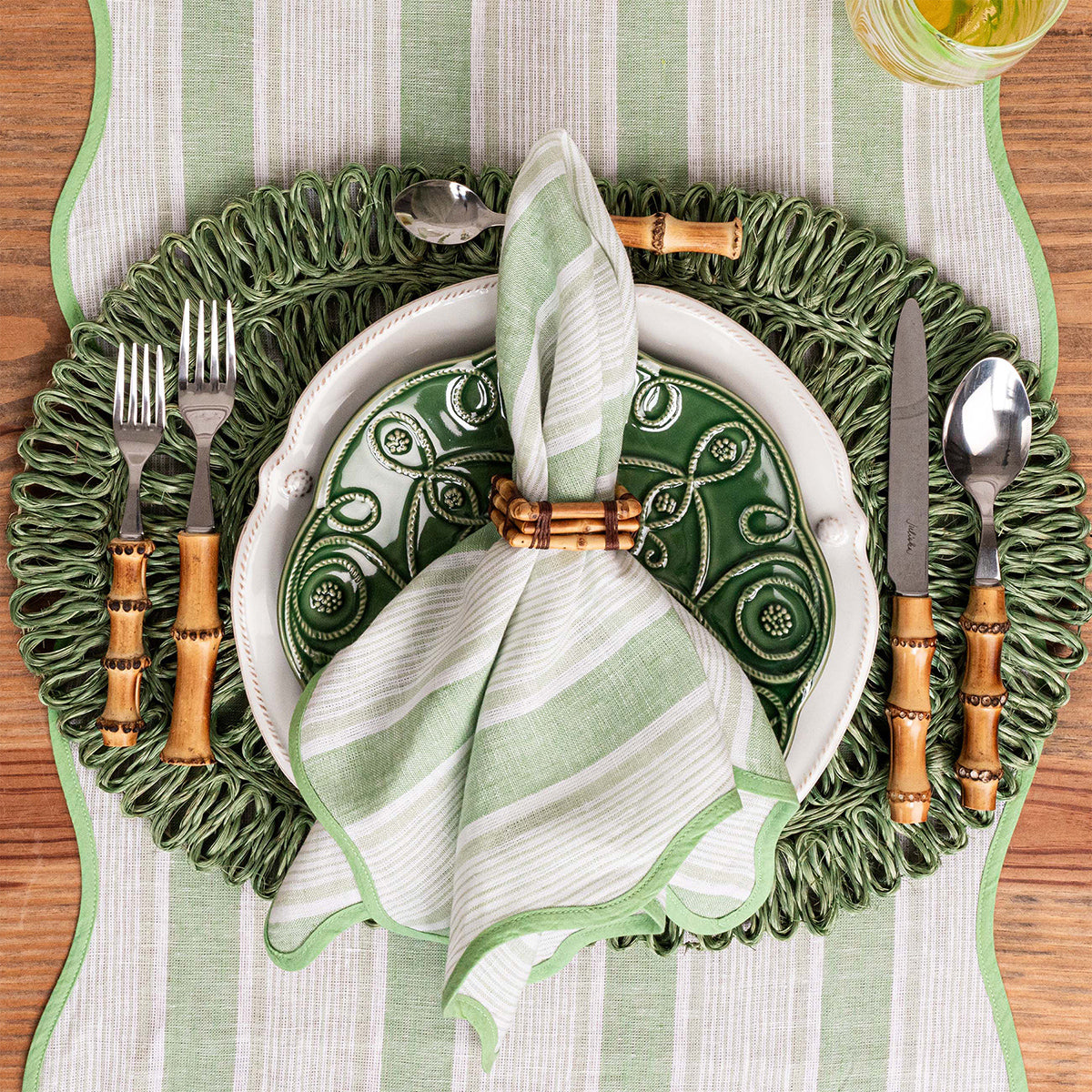 Juliska Straw Loop Oval Placemat - Seagrass