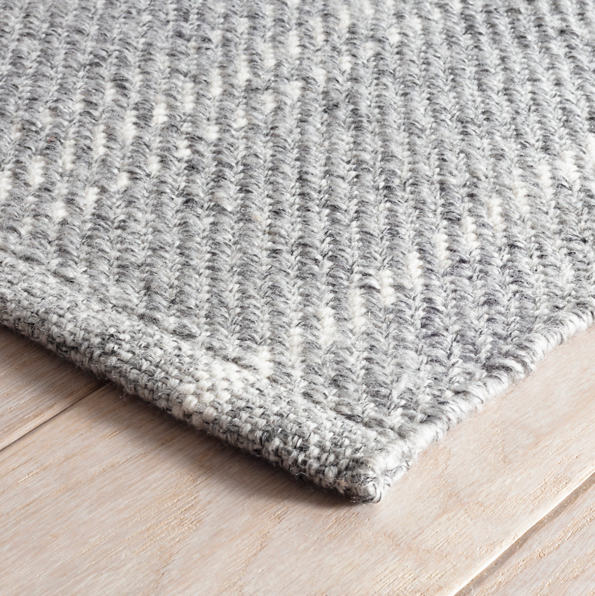 Dash & Albert Melange Stripe Grey/ Ivory Indoor/ Outdoor Rug
