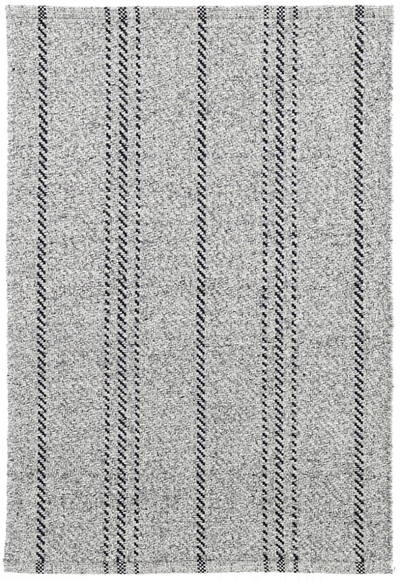 Dash & Albert Melange Stripe Grey/ Black Indoor/ Outdoor Rug