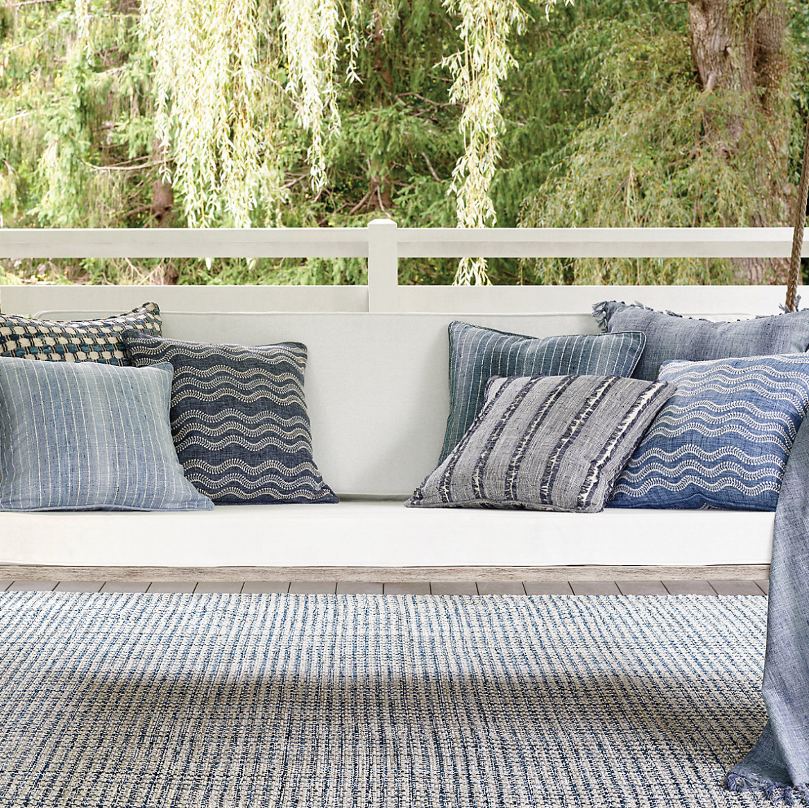 Dash & Albert Journey Blue Indoor/Outdoor Rug