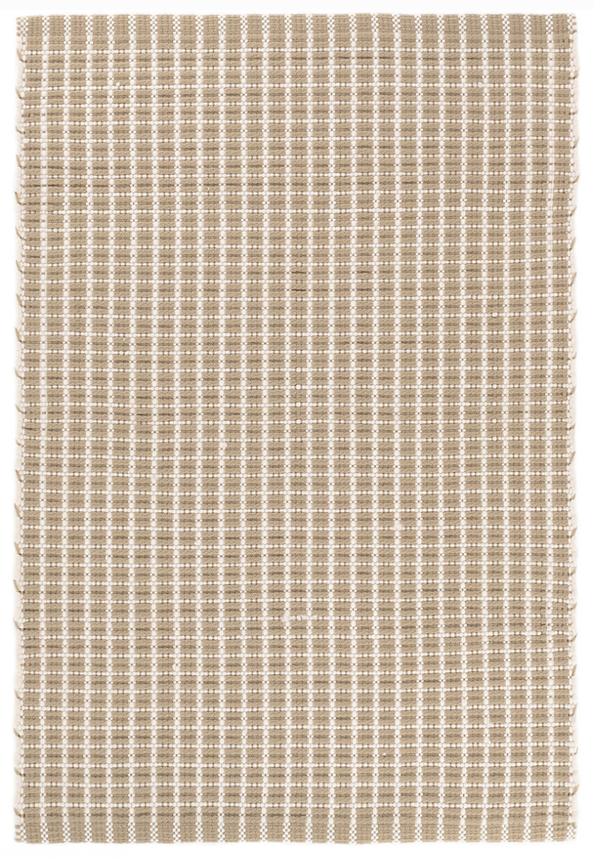 Dash & Albert Gridiron Wheat Indoor/Outdoor Rug