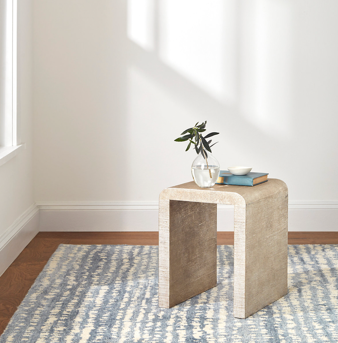 Dash & Albert Shepherd Pewter Blue Hand Knotted Wool Rug