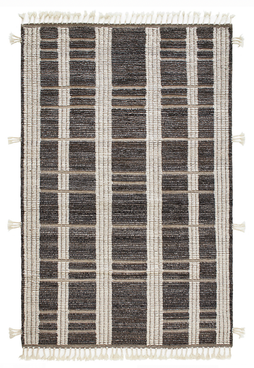 Dash & Albert Tory Grey/ Ivory Hand Knotted Wool Rug