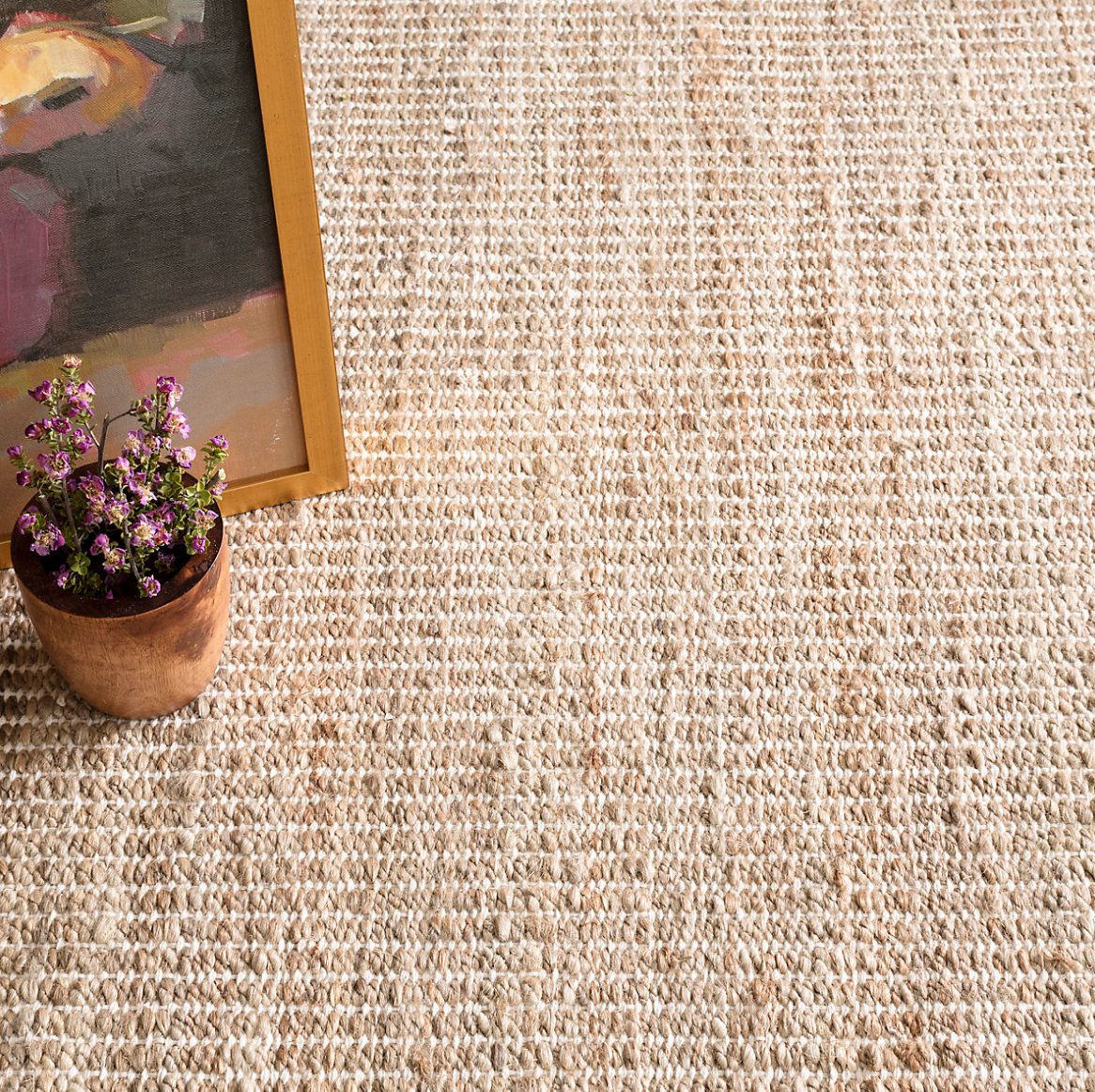 Dash & Albert Gridwork Ivory Woven Jute Rug