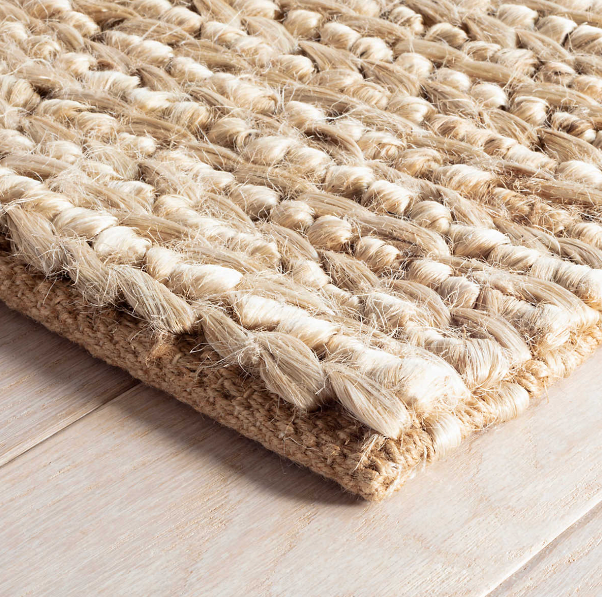 Dash & Albert Jute Woven Bleached Oak Rug