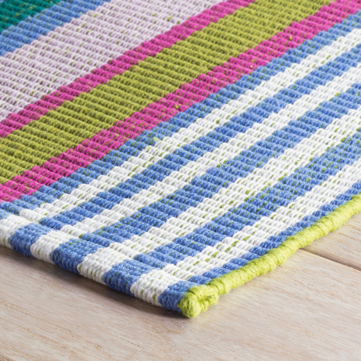 Dash & Albert Mellie Stripe Woven Cotton Rug