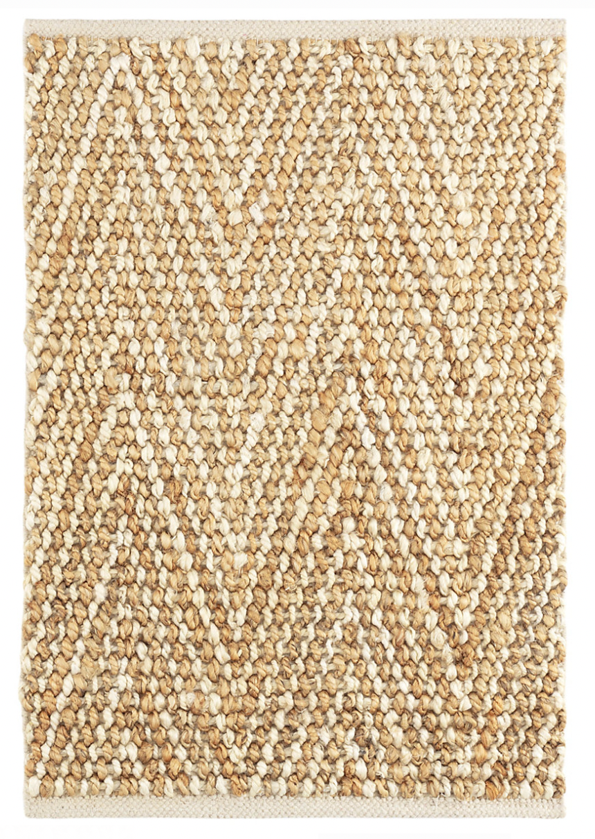 Dash & Albert Meghan Ivory/ Natural Woven Jute Rug