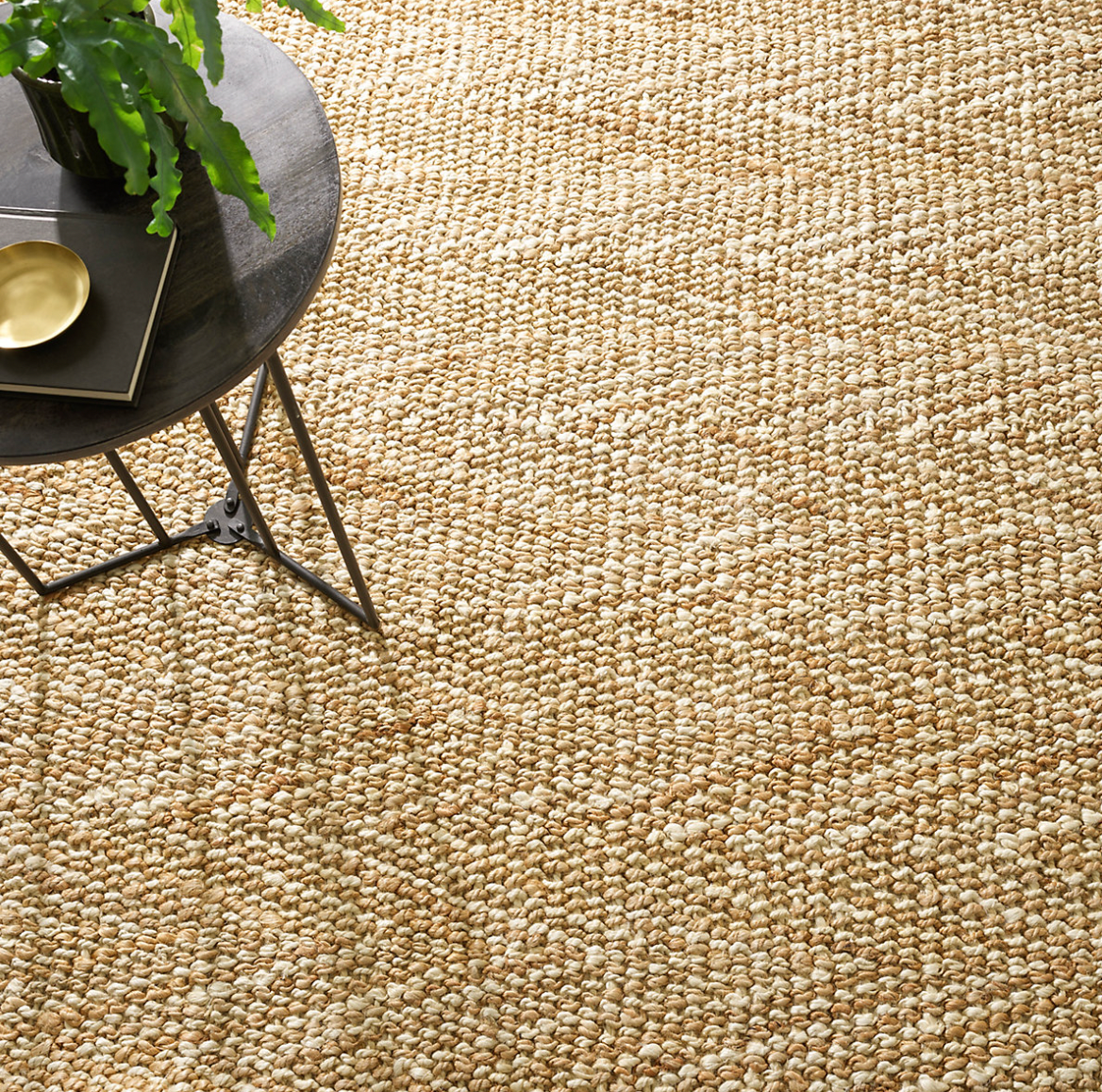 Dash & Albert Meghan Ivory/ Natural Woven Jute Rug