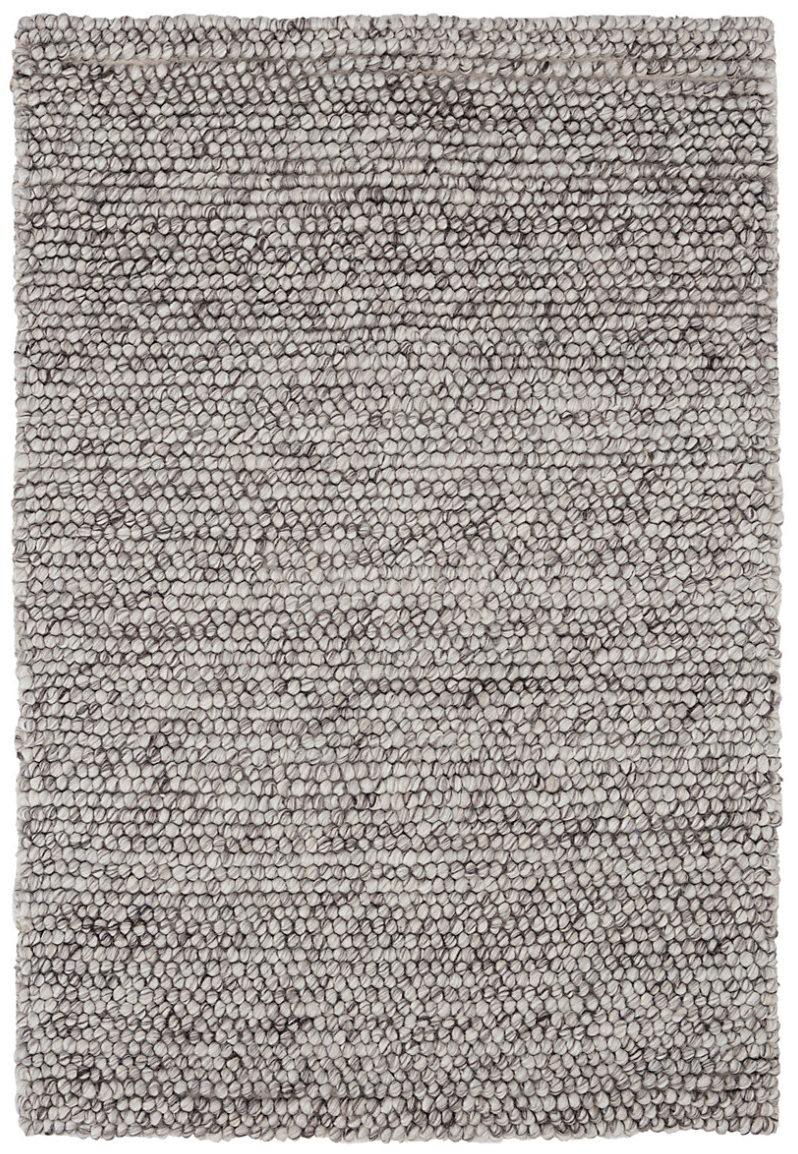 Dash & Albert Niels Grey Woven Wool/Viscose Rug