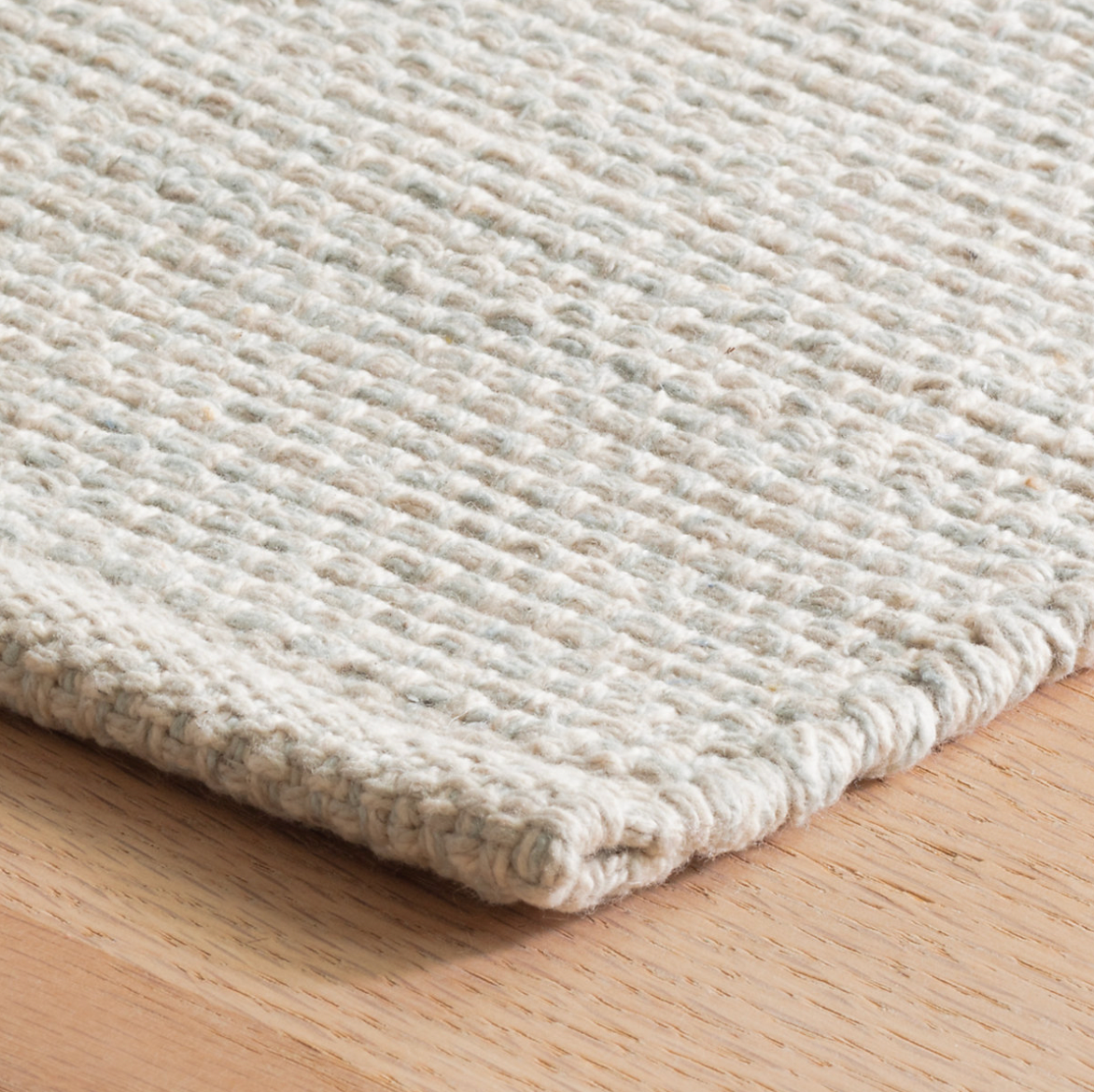 Dash & Albert Marled Light Blue Woven Cotton Rug